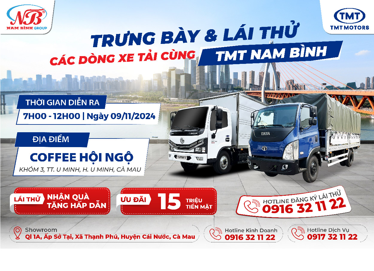 LÁI THỬ VÀ TRẢI NGHIỆM TMT CAPTAIN E CÙNG NAM BÌNH